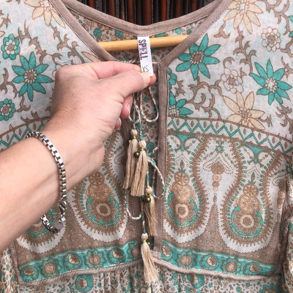 RARE Vintage Spell Boho Blossom Mini Dress - Picture 7 of 16